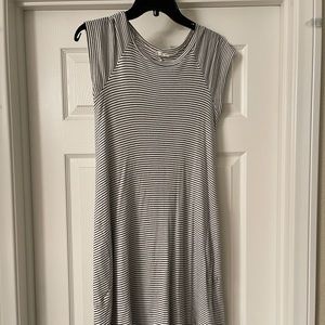 Soprano Black and White Stripe Dress